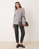 Miss Selfridge Miss Selfridge button through cinch blazer in gray - 1