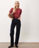 Miss Selfridge Miss Selfridge button through puff sleeve top in red - 3