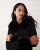 Miss Selfridge Miss Selfridge button up cardigan with faux fur collar and cuffs in black - 2