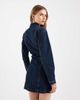 Miss Selfridge Miss Selfridge button up long sleeve mini dress in blue wash - 2