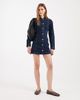 Miss Selfridge Miss Selfridge button up long sleeve mini dress in blue wash - 4