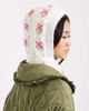 Miss Selfridge Miss Selfridge cable embroidered knit bonnet in cream-White - 3