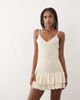 Miss Selfridge Miss Selfridge cami mini dress in floral print-White - 1