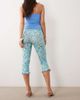 Miss Selfridge Miss Selfridge capri pant in vintage floral print-Multi - 4