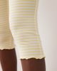 Miss Selfridge Miss Selfridge capri pants in buttermilk striped print - part of a set-Yellow - 4