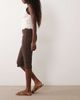 Miss Selfridge Miss Selfridge capri pants in chocolate brown - part of a set - 2