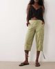 Miss Selfridge Miss Selfridge cargo capri pants in sage-Green - 1