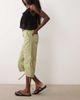 Miss Selfridge Miss Selfridge cargo capri pants in sage-Green - 2