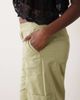 Miss Selfridge Miss Selfridge cargo capri pants in sage-Green - 4