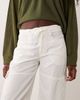 Miss Selfridge Miss Selfridge cargo capris in cream-White - 3