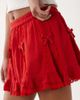 Miss Selfridge Miss Selfridge cheesecloth mini skirt with bows-Red - 4