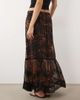 Miss Selfridge Miss Selfridge chiffon and lace maxi skirt with embroidered hem in animal-Multi - 2