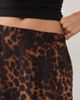 Miss Selfridge Miss Selfridge chiffon and lace maxi skirt with embroidered hem in animal-Multi - 4