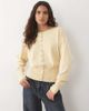 Miss Selfridge Miss Selfridge cinched waist cardigan in butter yellow - 1