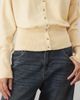 Miss Selfridge Miss Selfridge cinched waist cardigan in butter yellow - 3