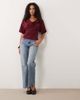 Miss Selfridge Miss Selfridge cowl neck t-shirt with batwing sleeves in red - 2