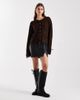 Miss Selfridge Miss Selfridge cozy peplum hem cardigan in chocolate-Brown - 2