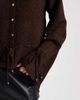 Miss Selfridge Miss Selfridge cozy peplum hem cardigan in chocolate-Brown - 3