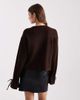 Miss Selfridge Miss Selfridge cozy peplum hem cardigan in chocolate-Brown - 4