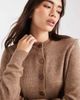 Miss Selfridge Miss Selfridge crew neck cardigan in camel-Neutral - 3