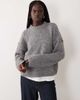Miss Selfridge Miss Selfridge crew neck slouch sweater in charcoal-Blue - 2