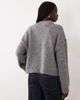 Miss Selfridge Miss Selfridge crew neck slouch sweater in charcoal-Blue - 3