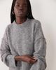 Miss Selfridge Miss Selfridge crew neck slouch sweater in charcoal-Blue - 4