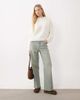 Miss Selfridge Miss Selfridge crew neck slouch sweater in cream-WHITE - 2