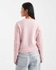 Miss Selfridge Miss Selfridge crochet floral cropped sweater in soft pink - 4