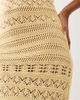 Miss Selfridge Miss Selfridge crochet maxi dress in buttermilk-Yellow - 3