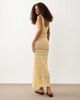 Miss Selfridge Miss Selfridge crochet maxi dress in buttermilk-Yellow - 4