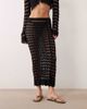Miss Selfridge Miss Selfridge crochet maxi skirt in black - part of a set - 2