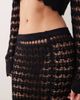 Miss Selfridge Miss Selfridge crochet maxi skirt in black - part of a set - 3
