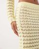 Miss Selfridge Miss Selfridge crochet maxi skirt in butter yellow - part of a set - 4