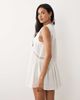 Miss Selfridge Miss Selfridge cutwork tie detail mini beach cover-up in white - 4