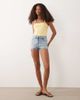 Miss Selfridge Miss Selfridge denim booty shorts in blue wash - 2