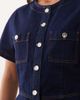 Miss Selfridge Miss Selfridge denim button up romper in indigo wash-Blue - 4
