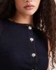 Miss Selfridge Miss Selfridge denim peplum cinched vest in indigo-Navy - 3