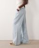 Miss Selfridge MIss Selfridge denim pull on pants with contrast stitch in light wash-Blue - 2