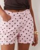 Miss Selfridge Miss Selfridge denim shorts in pastel polka dot-Multi - 2