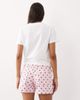 Miss Selfridge Miss Selfridge denim shorts in pink polka dots - 3