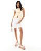 Miss Selfridge Miss Selfridge denim vest in buttermilk-Yellow - 2