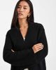 Miss Selfridge Miss Selfridge edge to edge cardigan in black-Gray - 2