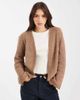 Miss Selfridge Miss Selfridge edge to edge cardigan in camel-Neutral - 1