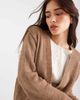Miss Selfridge Miss Selfridge edge to edge cardigan in camel-Neutral - 3