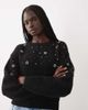 Miss Selfridge Miss Selfridge embellished floral beaded sweater in black - 1