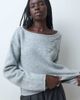 Miss Selfridge Miss Selfridge embellished slouchy sweater in gray - 1