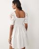Miss Selfridge Miss Selfridge embroidered baby doll mini dress in white - 4