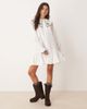 Miss Selfridge Miss Selfridge embroidered collar mini dress in white - 1