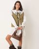 Miss Selfridge Miss Selfridge embroidered collar mini dress in white - 2